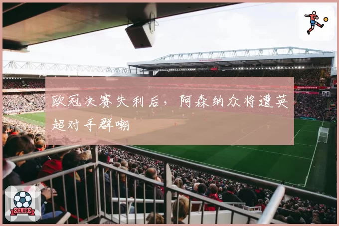 欧冠决赛失利后,阿森纳众将遭英超对手群嘲